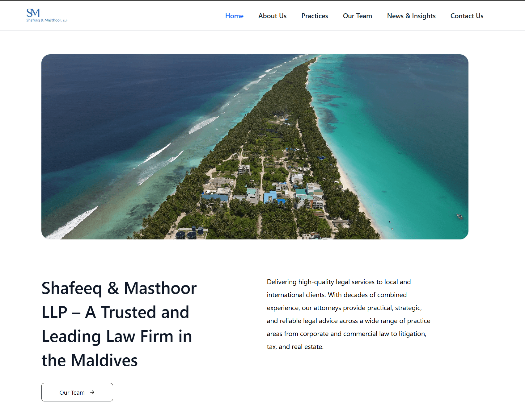 Shafeeq & Masthoor LLP Website